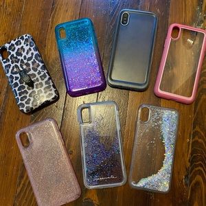 iPhone X cases all together